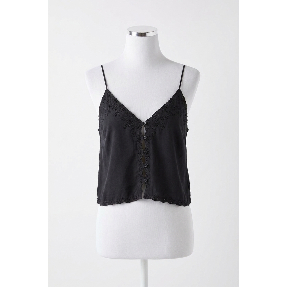 NEW FREE PEOPLE pieces of you camisole in black